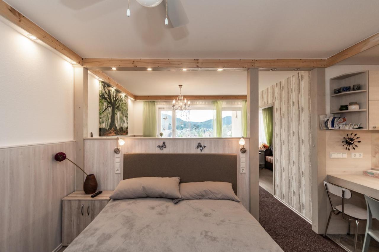 Ferienwohnung Wohlfühloase im Schwarzwald mit Panoramablick Enzklösterle Exterior foto