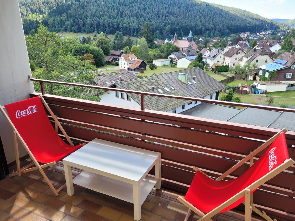 Ferienwohnung Wohlfühloase im Schwarzwald mit Panoramablick Enzklösterle Exterior foto